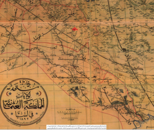 خريطة العراق العثماني لعام 1893. المصدر: مشاع ويكيبيديا